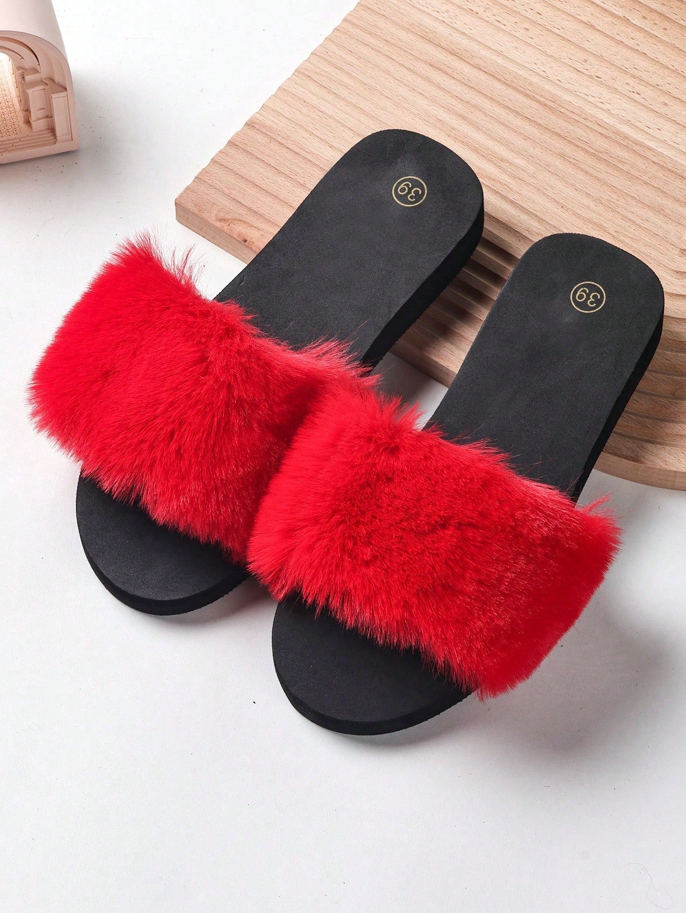 Pantufa Feminina De Velúdo Confortável Chinelos Casual