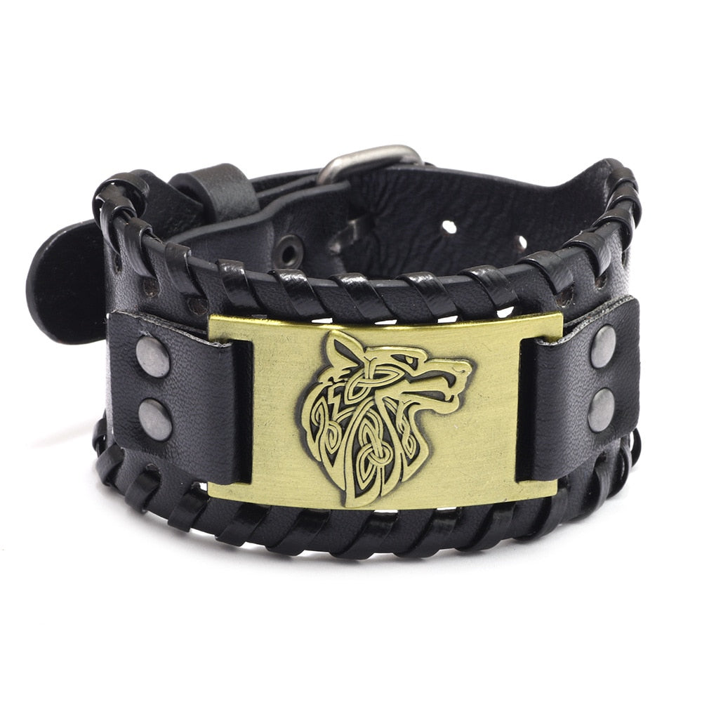 Bracelete Viking Masculino Estilo Vintage Moderno  - Promoção de Setembro