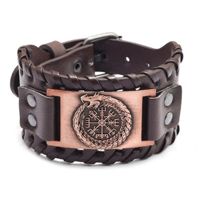 Bracelete Viking Masculino Estilo Vintage Moderno  - Promoção de Setembro