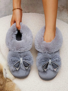 Pantufa Feminina De Velúdo Confortável Chinelos Casual