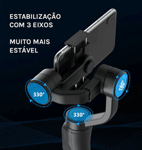 Gimbal Estabilizador de Celular com 3 Eixos e 330 Graus - Loja Vivensci