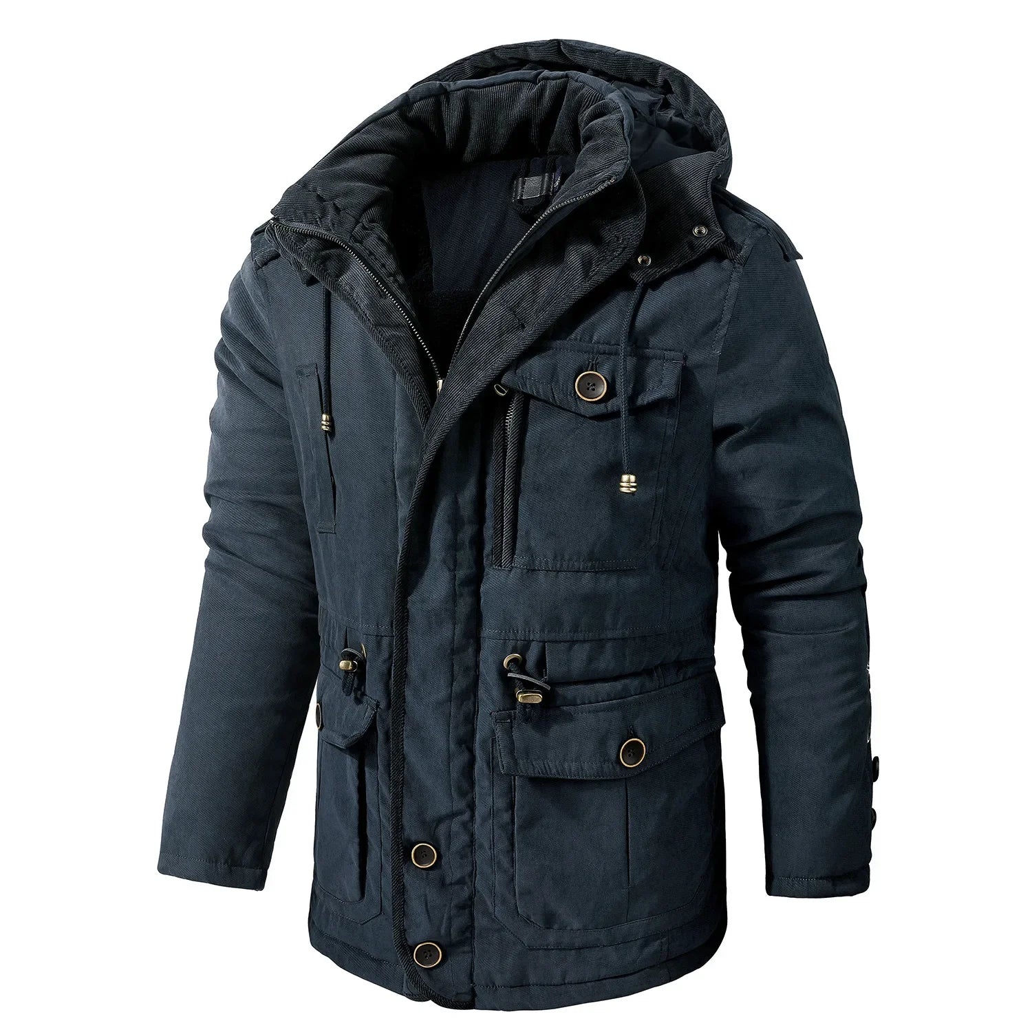 Jaqueta Blusão Masculino Acolchoado com Capuz Para Inverno - Promoção de Inverno Setembro