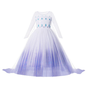 Vestido Fantasia Frozen Cristal