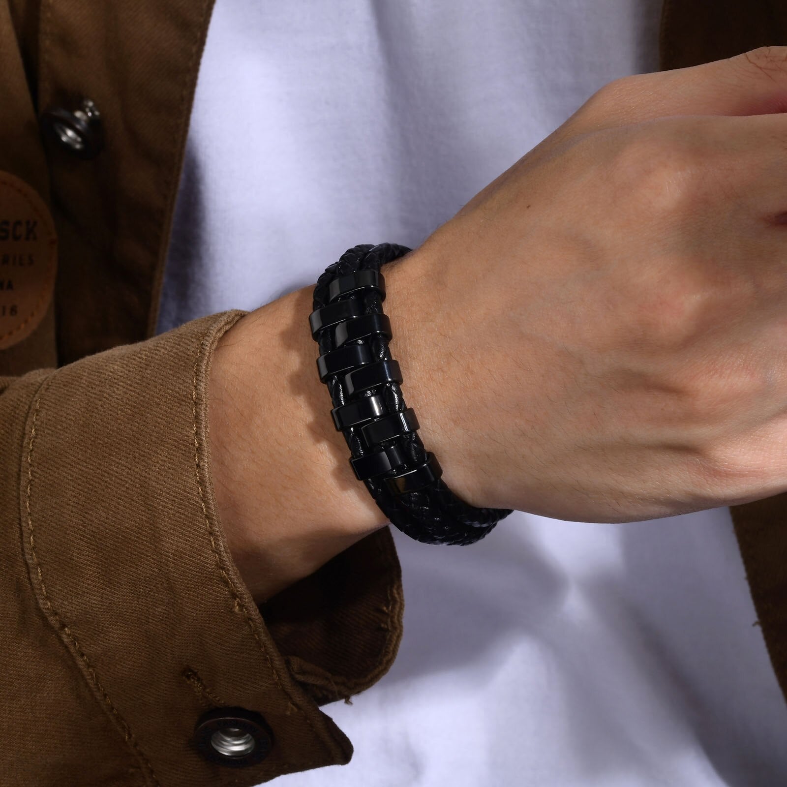 Pulseira LEATHER masculina